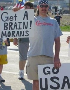 Protester in Arizona reacting to anti-war protests in 2005. Just Sayin'.