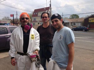 Goldi Guerra and Friends helping to muck out the many mold-damaged homes in Staten Island. from their Facebook Page.