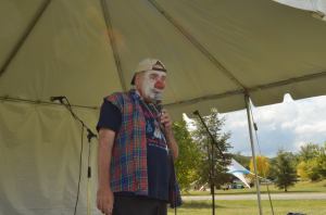 This is me performing my play at the Figment Festival. I don't usually use a microphone, I kinda felt like Jerry Springer.
