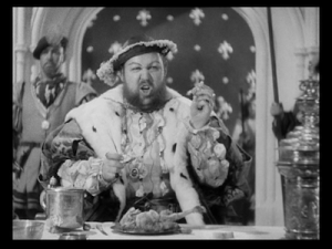 Charles Laughton as King Henry VIII--NOT a vegan.