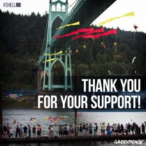 Greenpeace poster. This is what our heroes were up to.