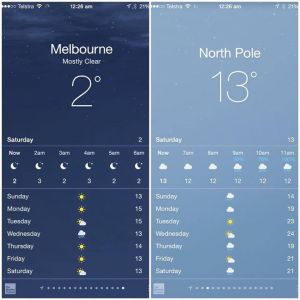 From the Near Term Human Extinction support group. July 15. High temperatures from Navuat, Canada (in the Arctic Circle) Vs. Melbourne Australia