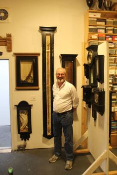 Brian Kenny and his artwork. 