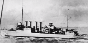 The Reuben James. It would meet its fate on 10/31/1941